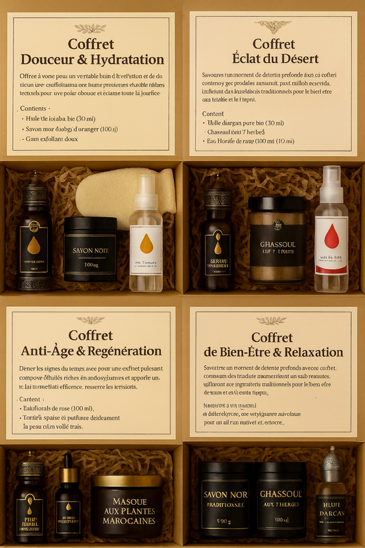 Découvrez Nos 4 Coffrets Bien-Être & Beauté Marocains